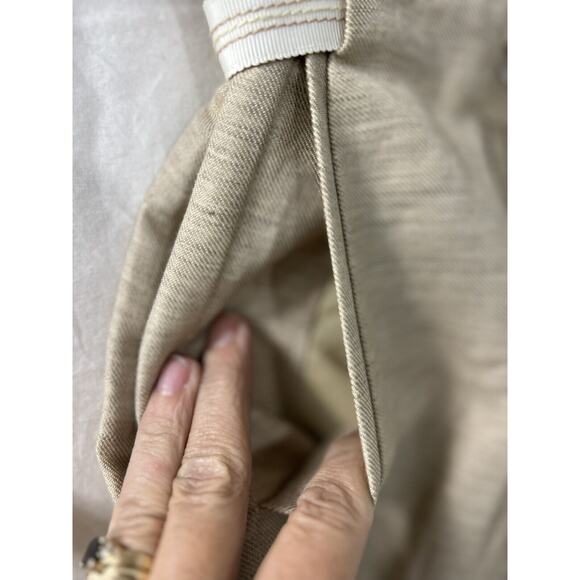 Nic & Zoe Womens Sz 8 Skirt A Line Zip Double Take Linen Blend Pockets Gorpcore - Picture 3 of 10